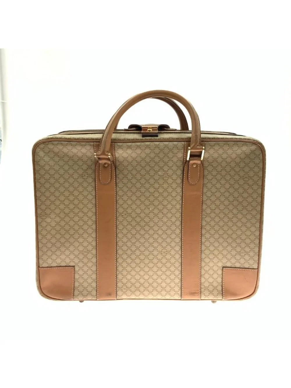 Celine Macadam Travel Bag Suitcase Light Brown